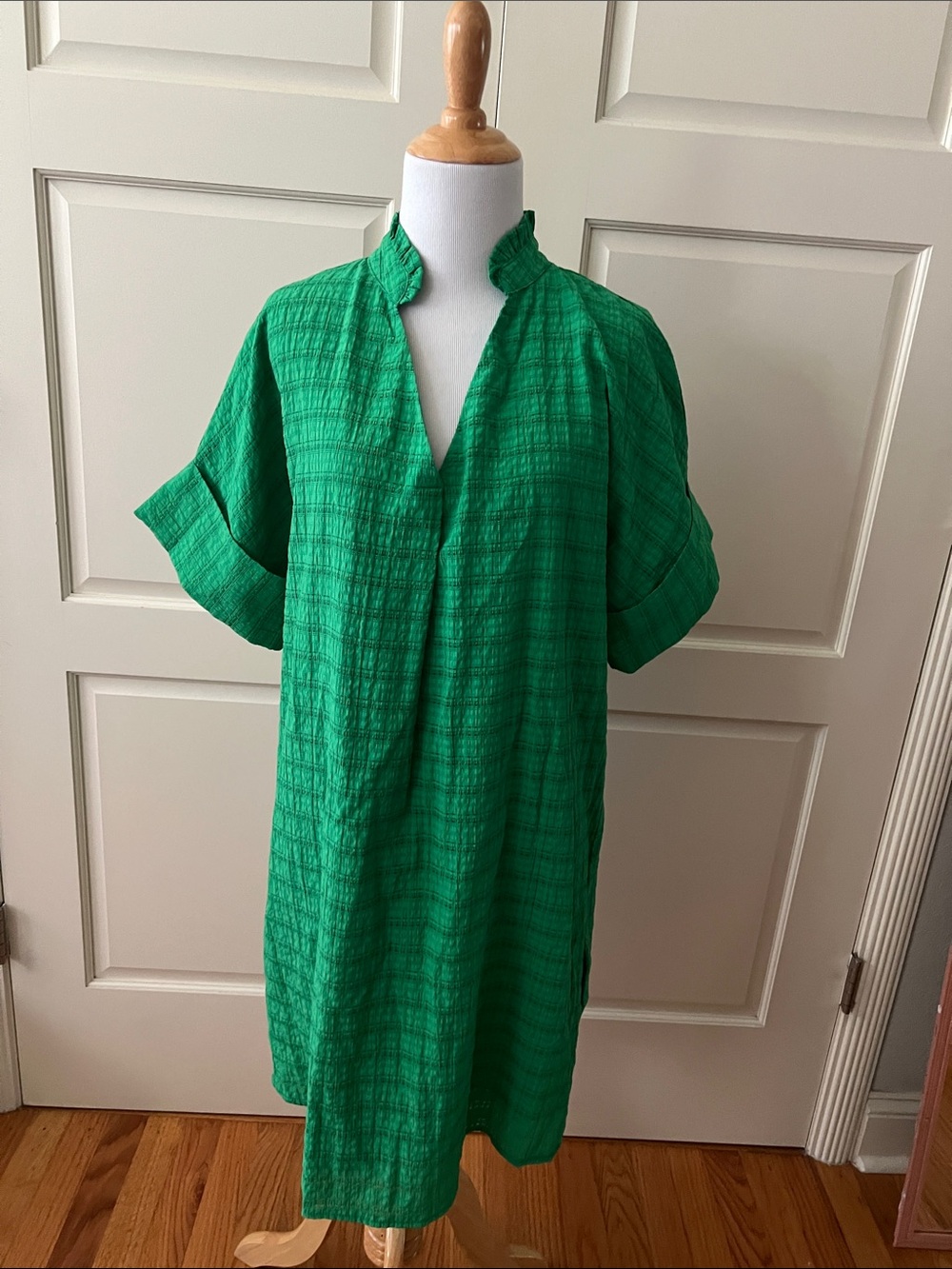 THML Green Kat Short Sleeve Dress - medium - pockets!